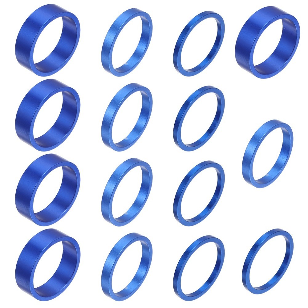 15 Pcs Bike Handlebar Stem Spacers Headset Bicycle Quick Release