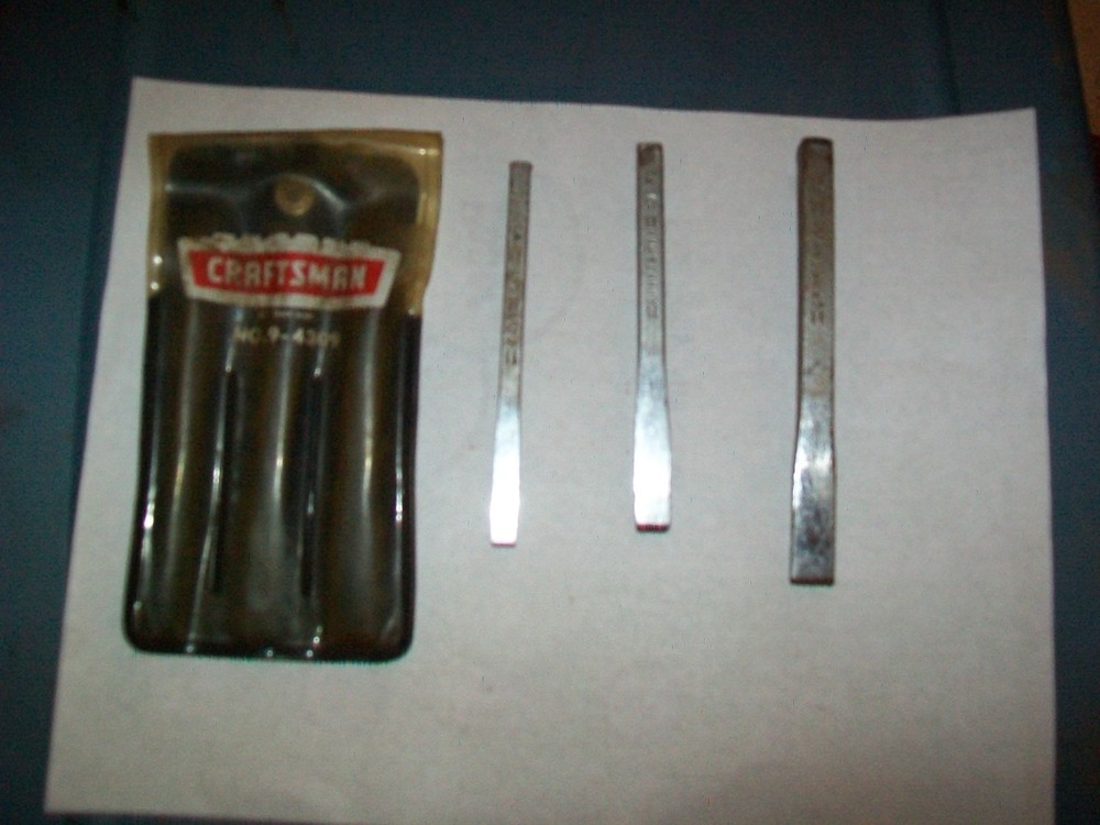 Vintage Craftsman 9-4309 Cold Chisel Set