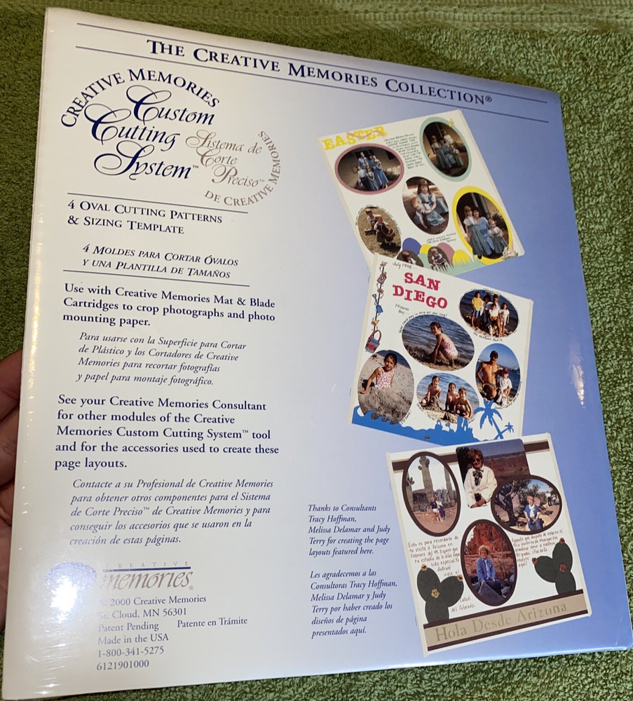 Creative Memories 4 Oval Cutting Patterns for the Custom Cutting System