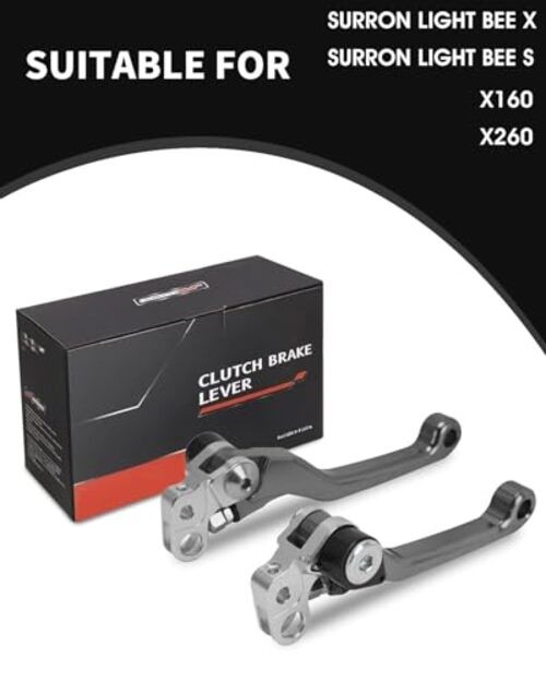 Brake Levers for Surron Light Bee,CNC Adjustable Foldable Handle Titanium
