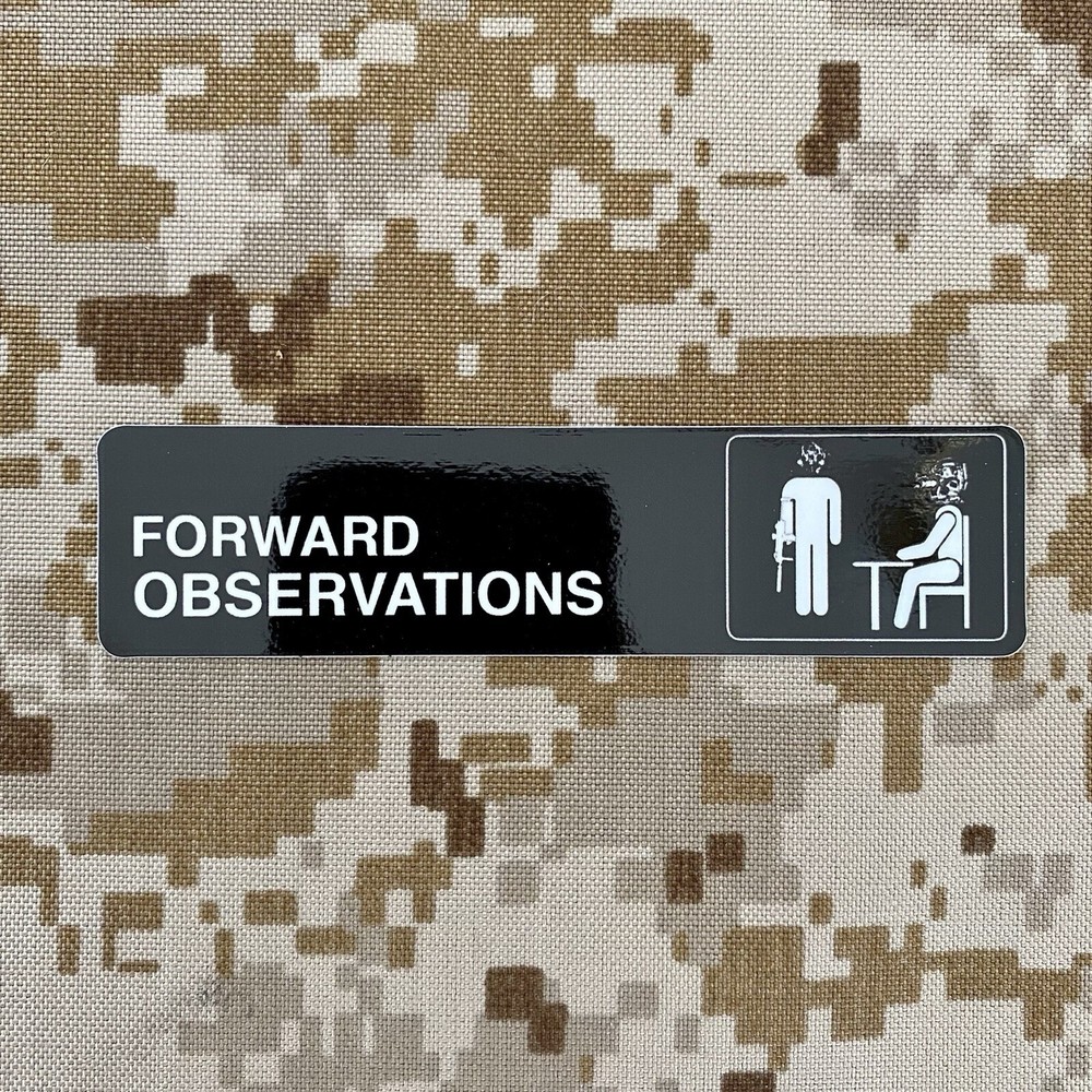 Forward Observations Group FOG Office Sticker Slap SMALL VERSION