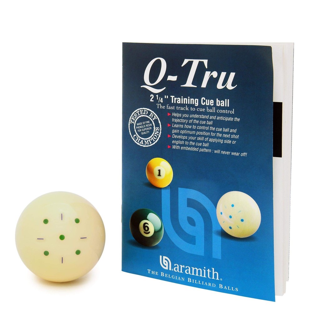 Aramith Q-Tru Training Cue Pool Billiard Ball