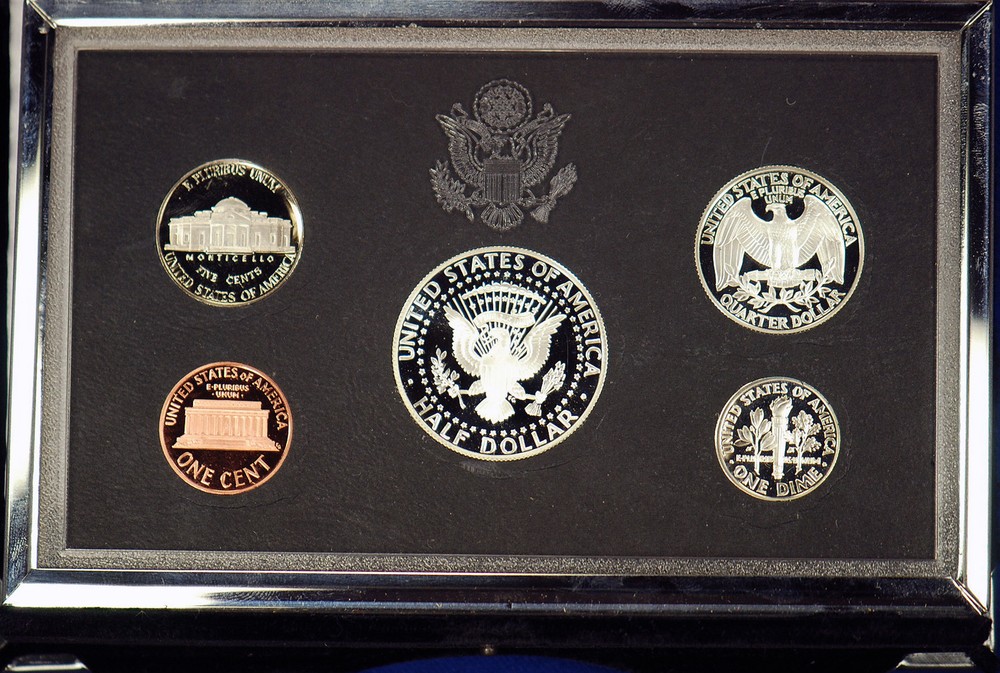 1994-s Premier SILVER Proof Set. Coins in Mint Made Custom Display Box