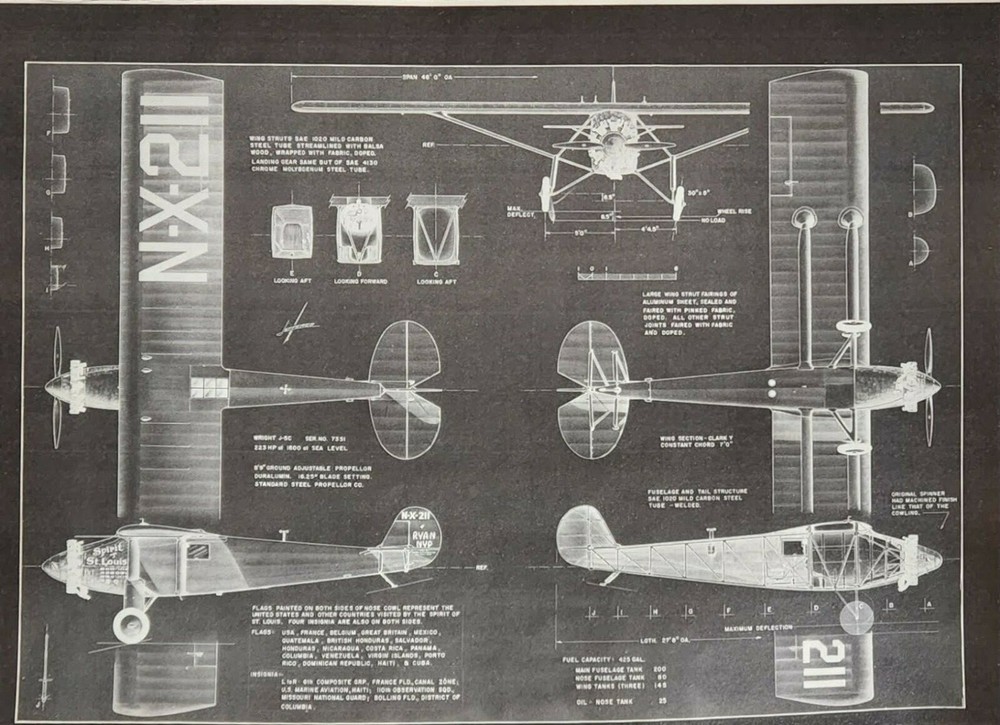 Vintage 1980 WRIGHT J-5C Print Ad Ephemera Wall Art Decor