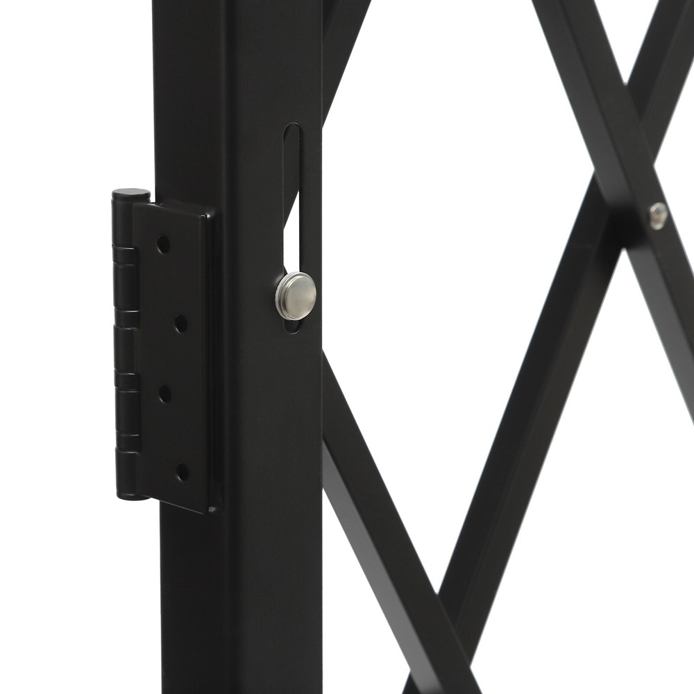 Expandable Folding Security Gate - Wall Mounted, 48" x 71" for Versatile Use