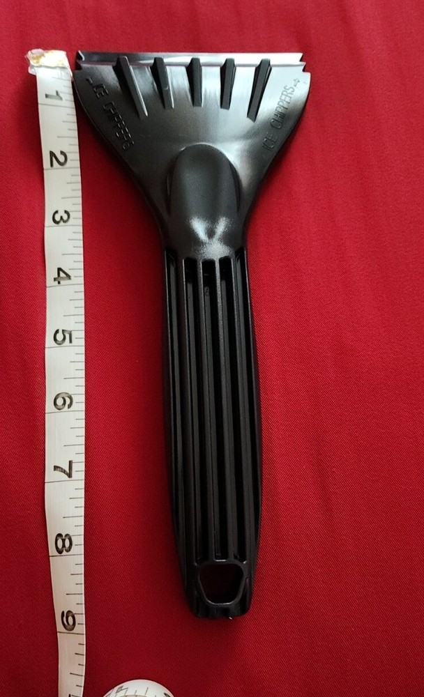 Hopkins Windshield Ice Scraper Tool w/Ice Chipper 9" Ergonomic Grip Black New