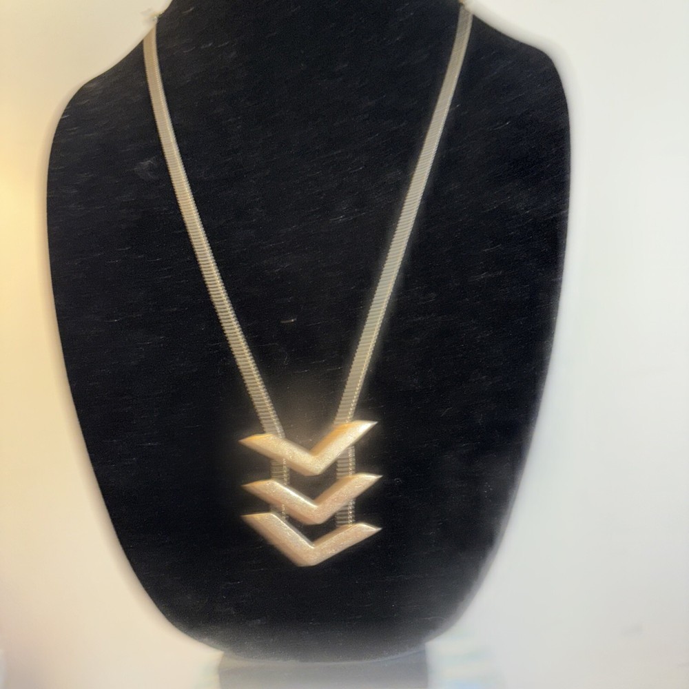 Silver Tone Necklace 30” Length Adjustable