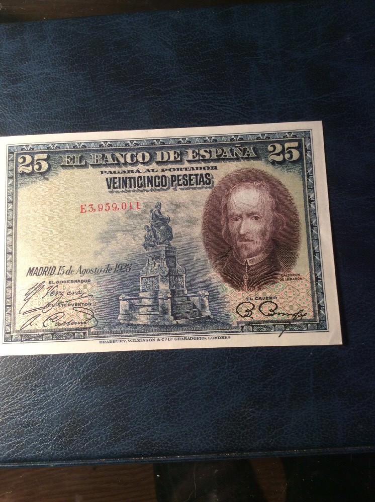 Spain 25 Pesetas 1928