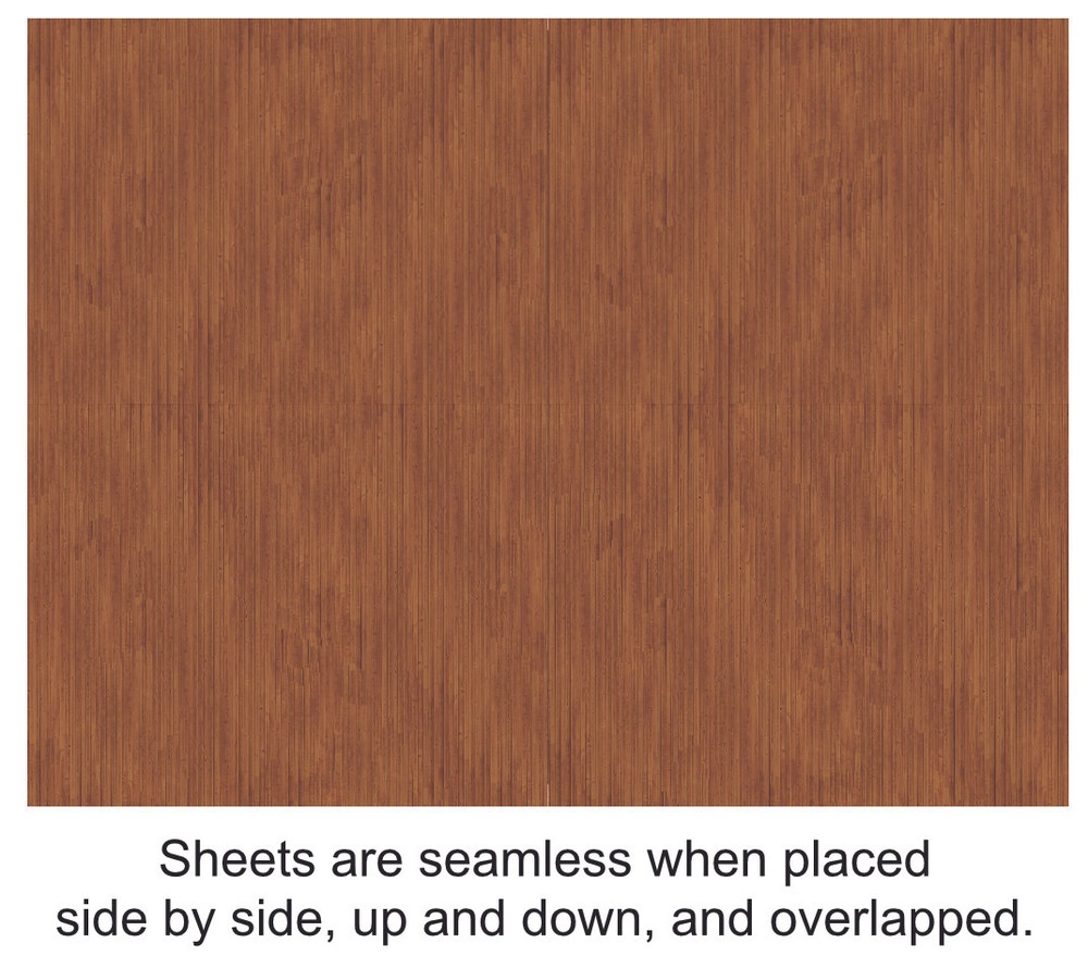 HO Scale Wood Model Train Scenery Sheets –5 Seamless 8.5x11