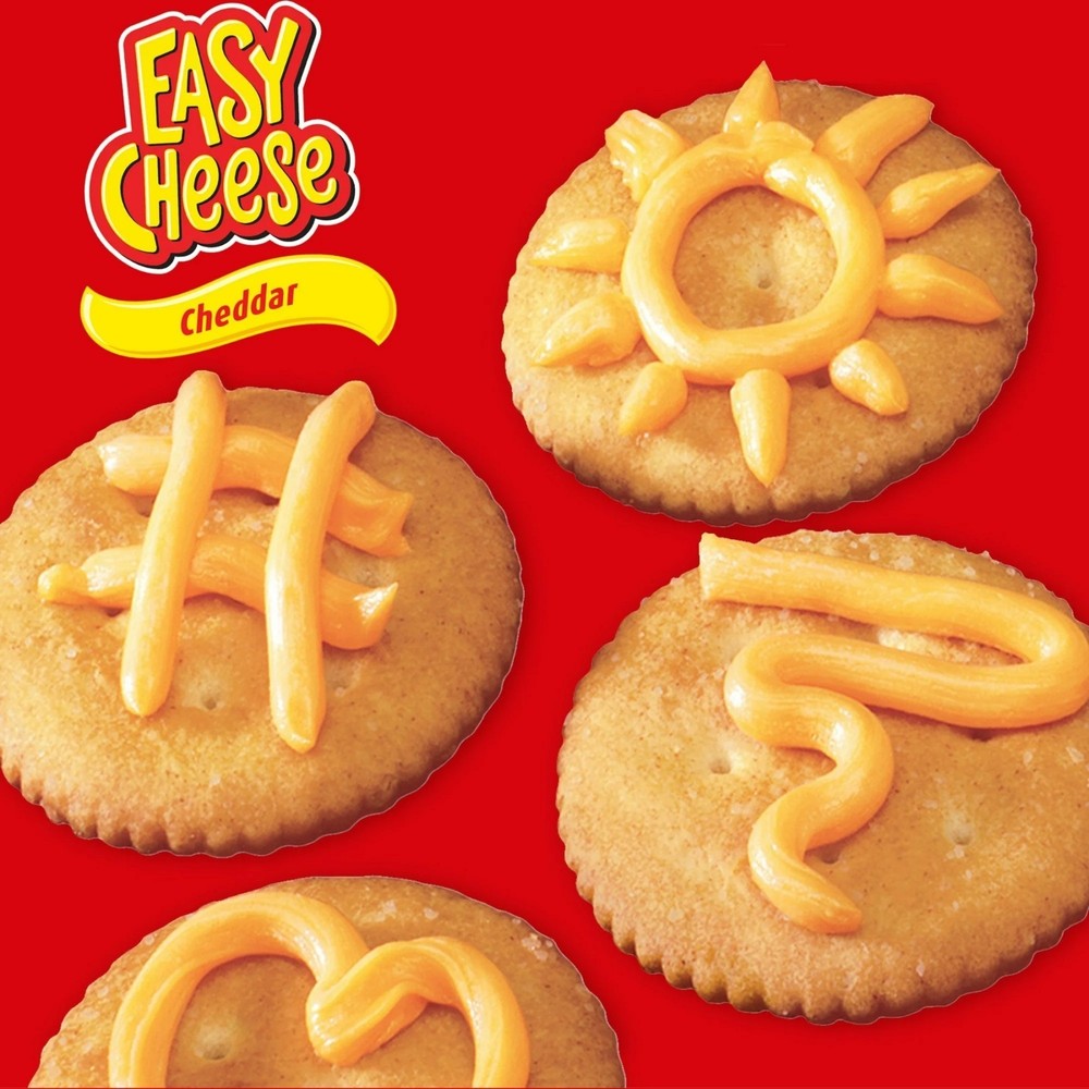Cheddar Cheese Easy Cheese Snack, 8 oz Can