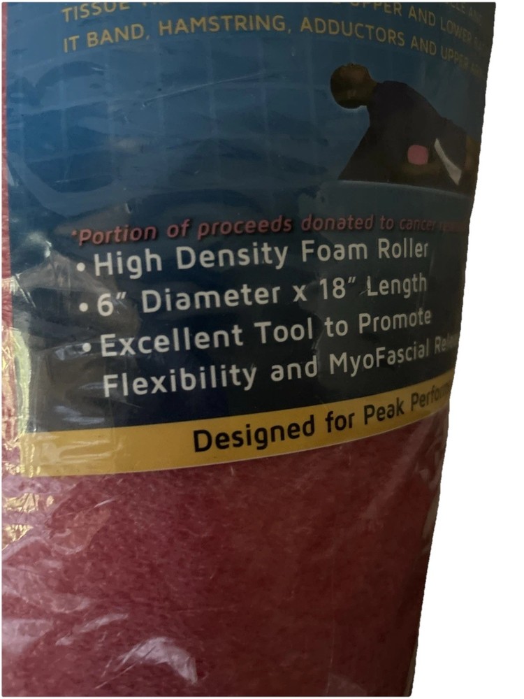 Pro-Tec Athletics Foam Roller Massager Pink 6” X 18”