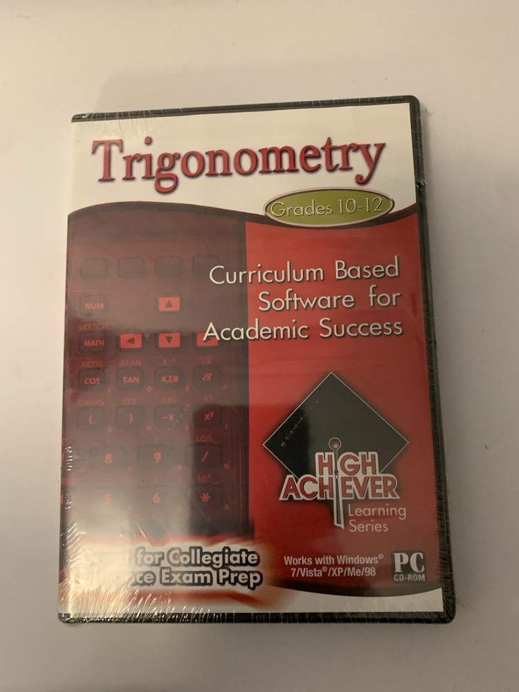 NEW PC Trigonometry High Achiever Learning Series Grades 9-12 PC CD-Rom