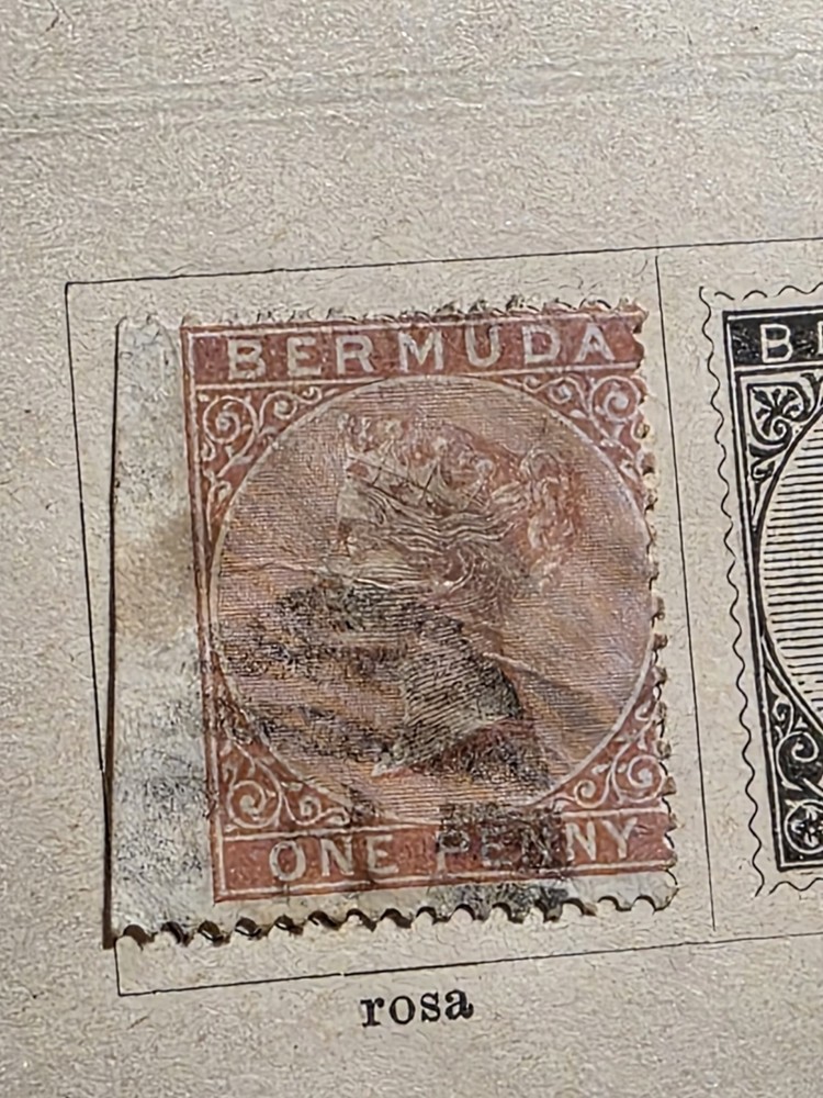 Foreign Bermuda One Penny Stamp Used - #I364