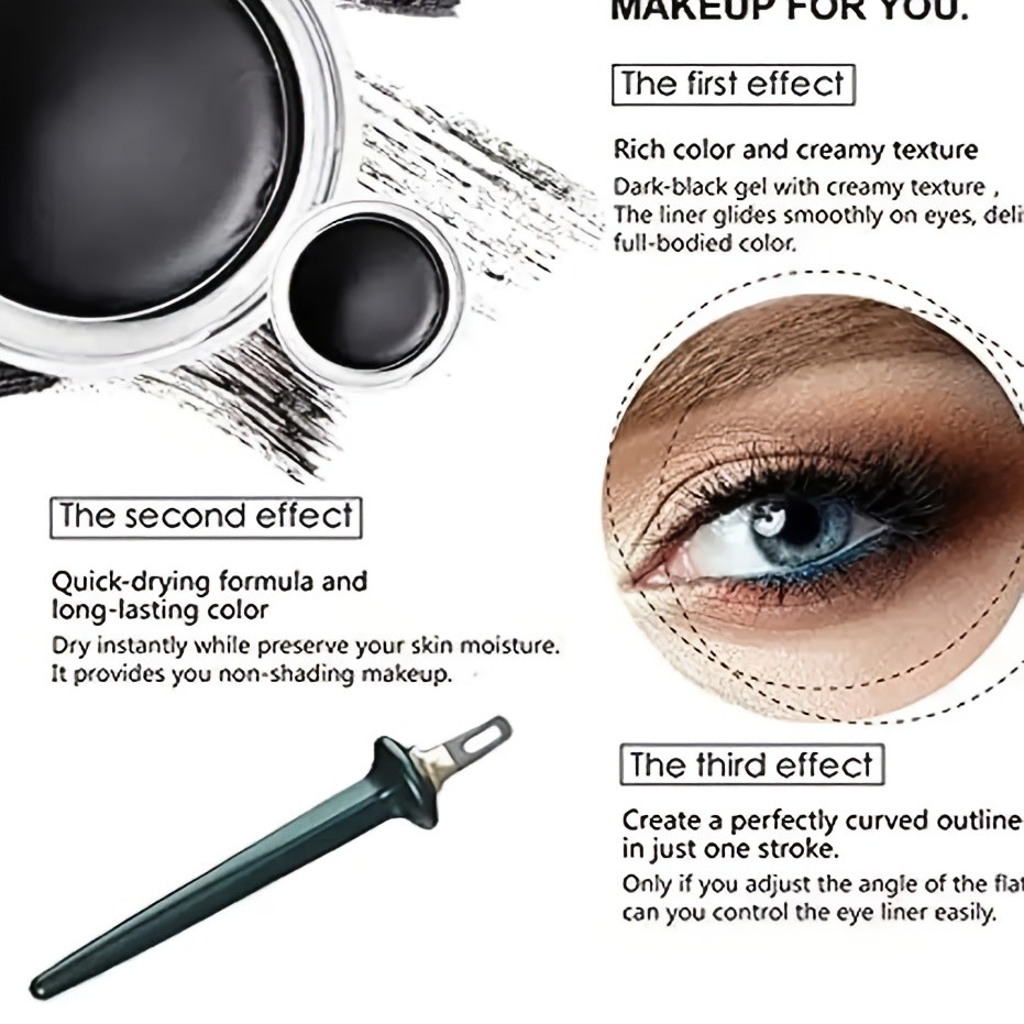 Multi-Functional Economical Quick-Install 3-Color Eyeliner Makeup Assistant Tool
