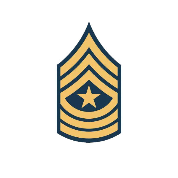 E-9 Sergeant Major Insignia Sticker Decal