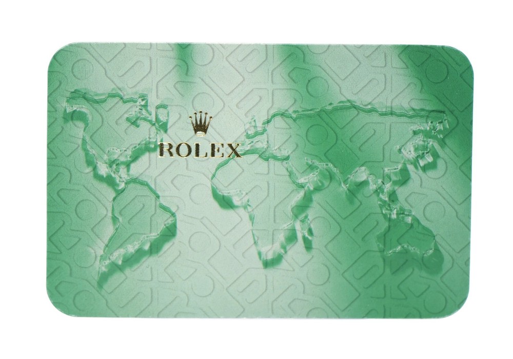 Rolex Calendar Card 2001-2002