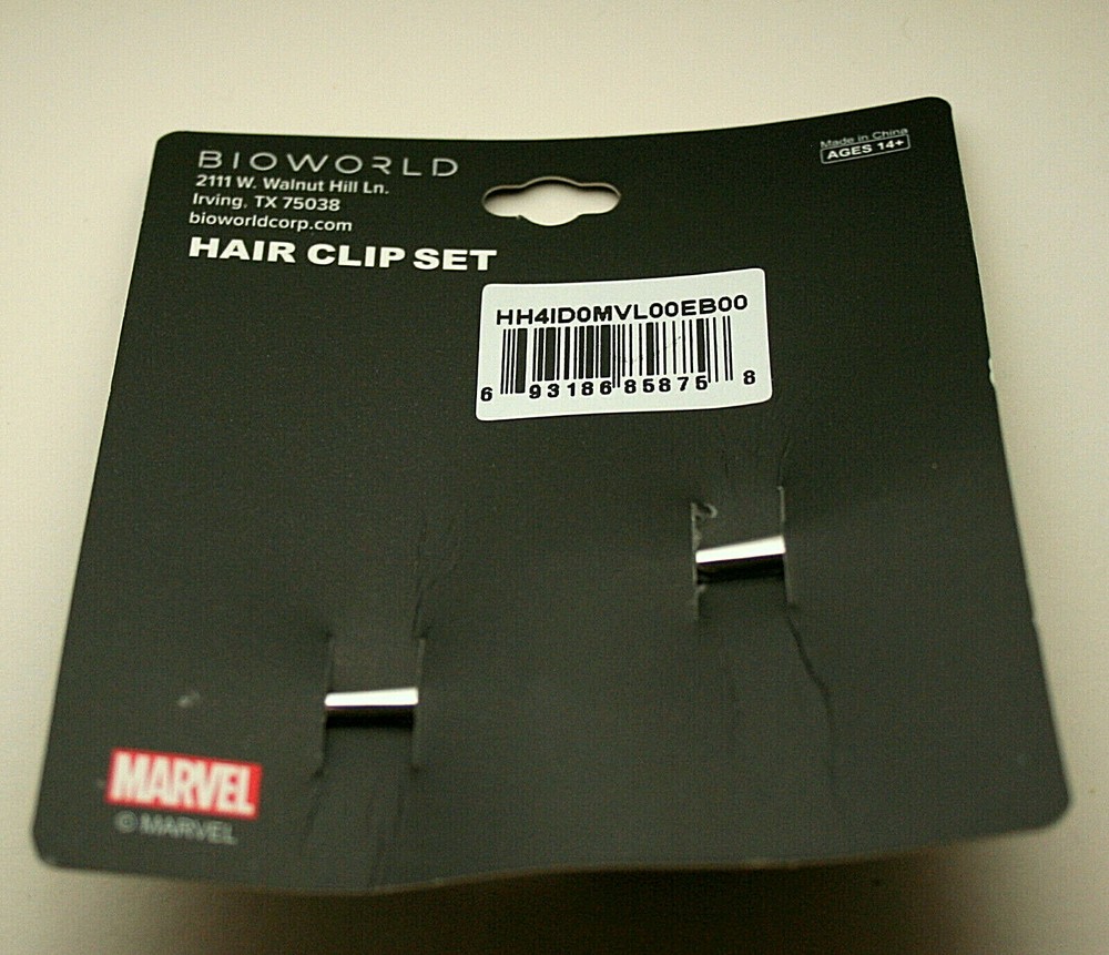 Marvel Comics Mighty Thor Hammer Hair Clip Set New MIP