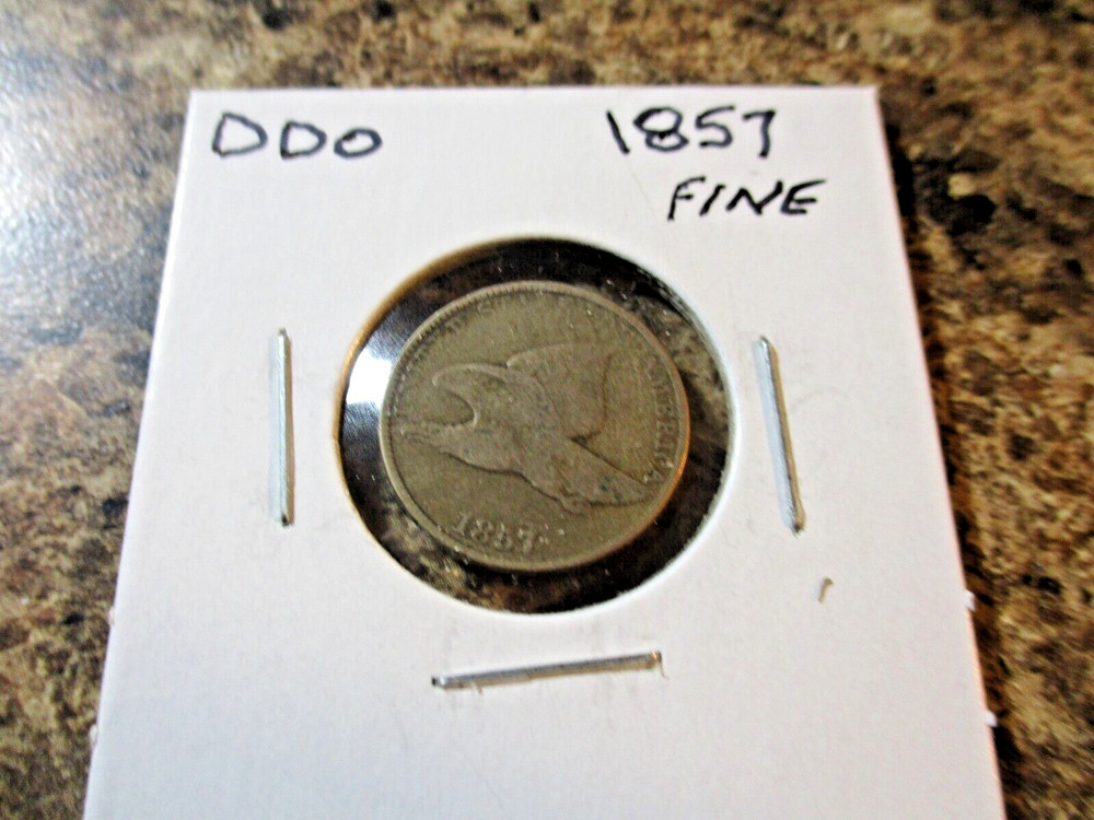 1857 FLYING EAGLE CENT FINE DDO   CCD