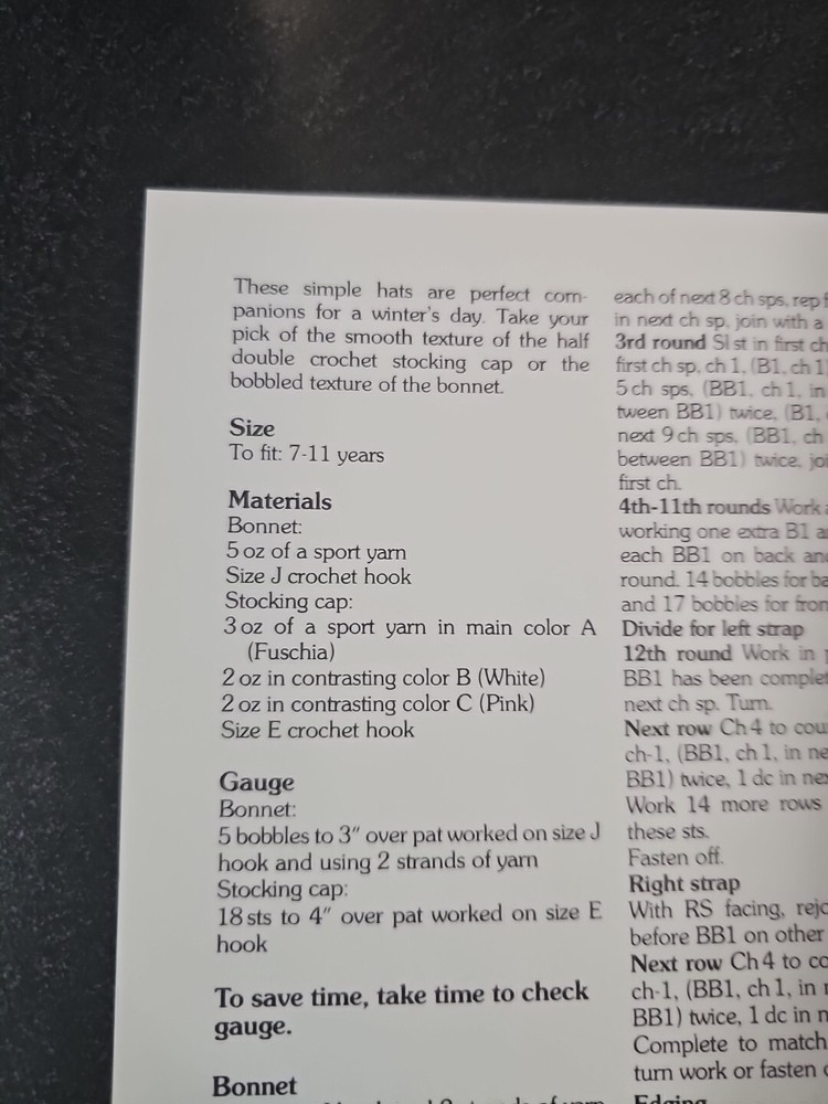 Marshall Cavendish Children's Fun Hats Winter Crochet Pattern