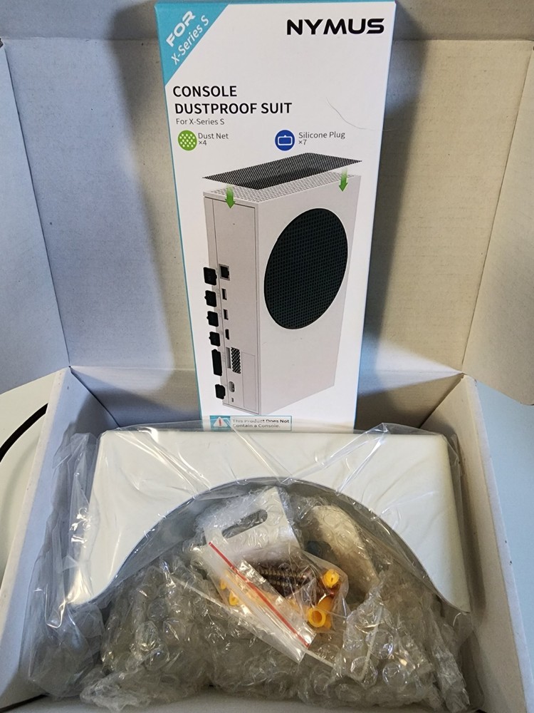 Xbox One Series S Wall Mount + Dust Cover