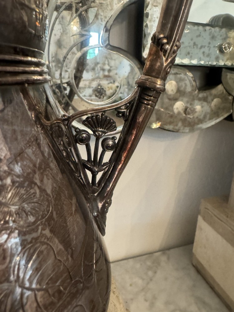 Victorian meridian quadruple silverplate pitcher