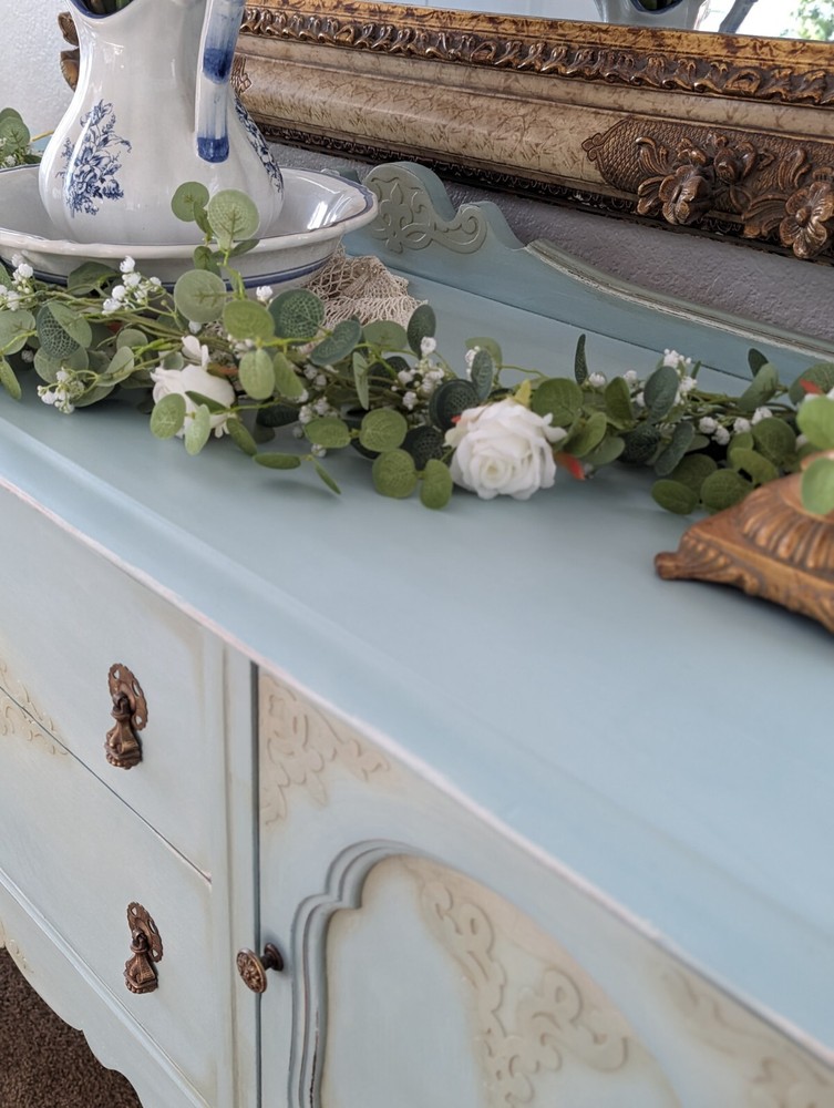 Vintage Buffet Sideboard Server Credenza Cabinet