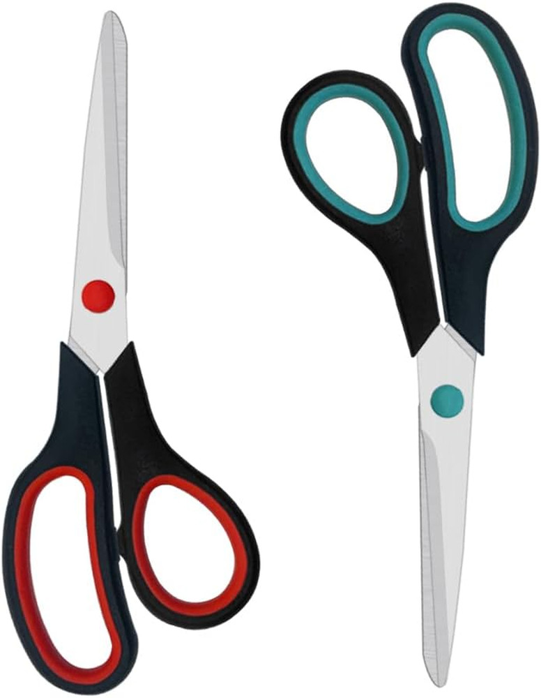 Scissors, 2 Pack 7.5 inch Scissors for Office and Home, Scissors All Purpose ...