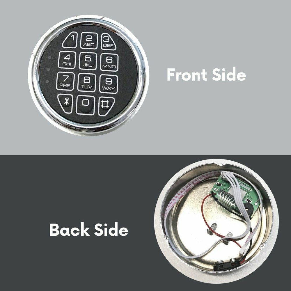 Gun Safe Replacement Lock Chrome Digital Keypad Electronic Lock Solenoid Lock