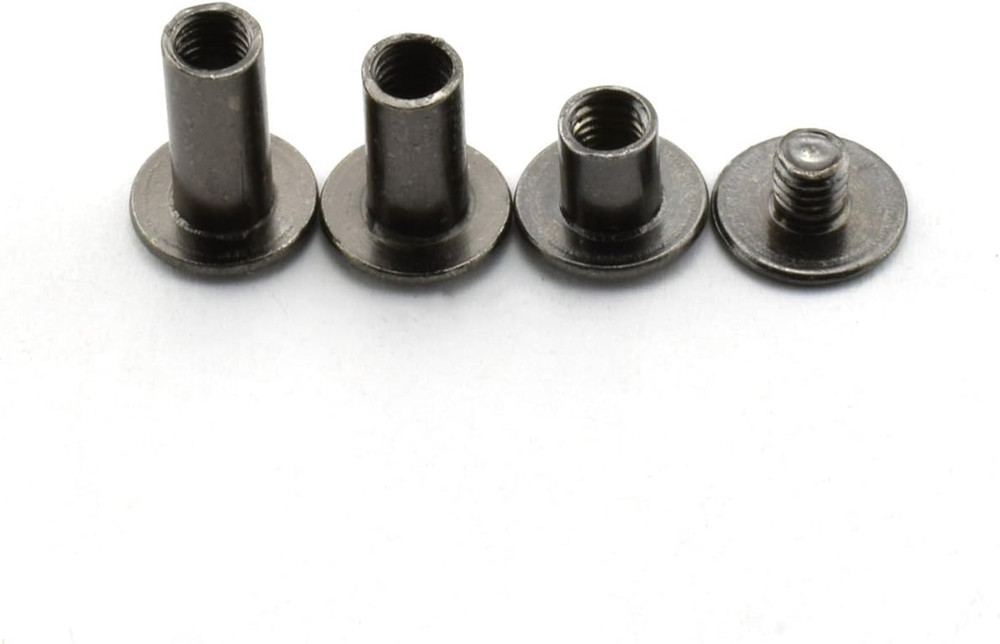 90 Sets Black M5 Chicago Screw Assorted Kit Phillips Head Button Stud Screws Nai