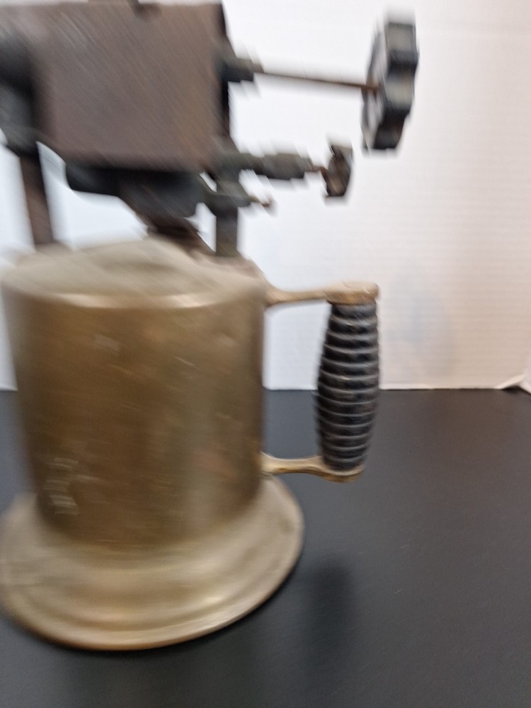 Vtg Antique Brass Blowtorch