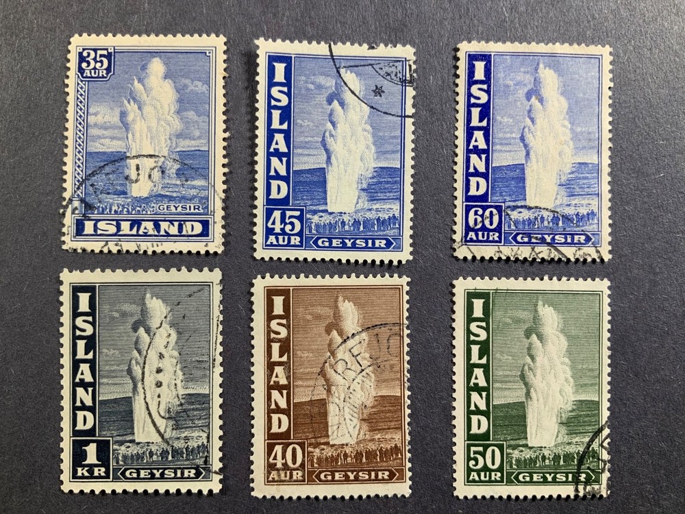 Iceland Stamp # 205-208B Used
