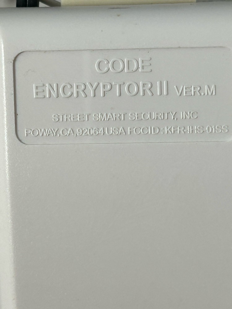 Code Encryptor II VERSION 4 Street Smart Security Module only Replacement Part