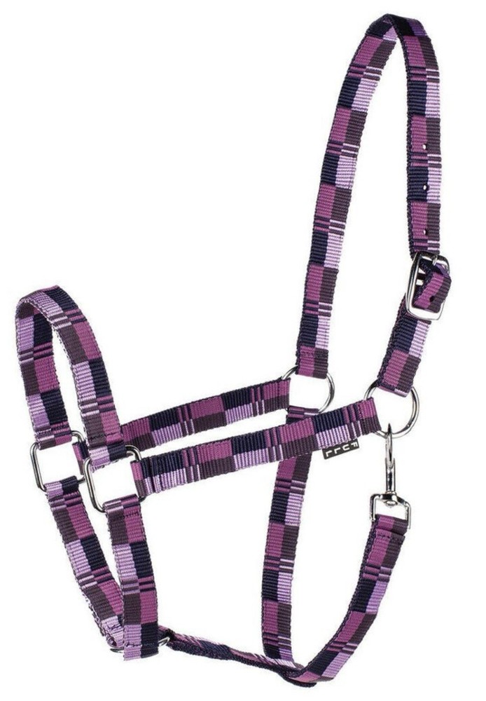 Purple Checker Breakaway Halter