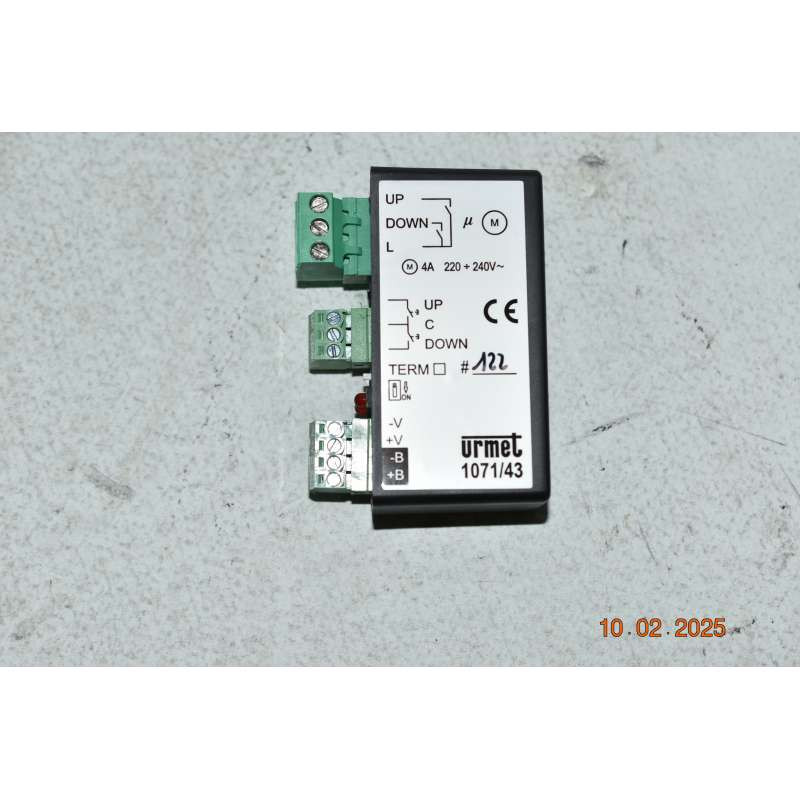 1071/43 Urmet Control Module For Shutters 1 Channel