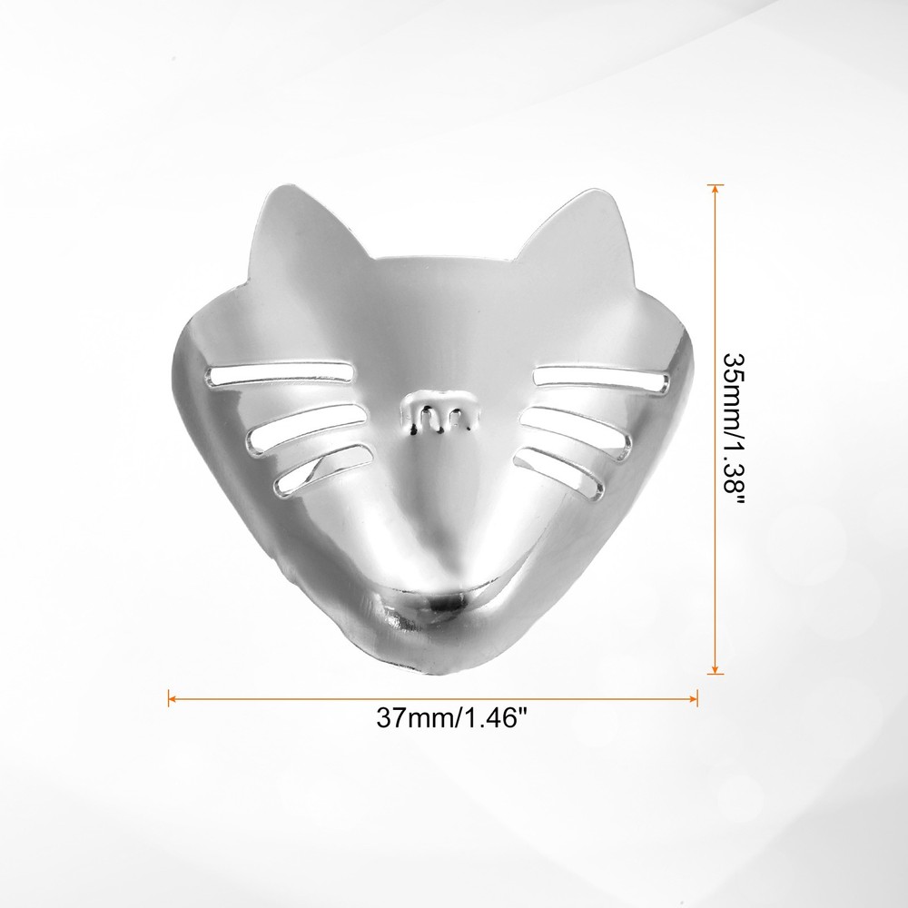 2Pcs Metal Shoes Pointed Protector Solid Toe Tip Cap Cover Elegant Silver Tone