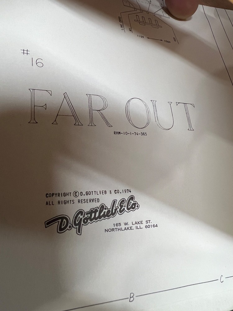 Gottlieb: Far Out - Schematic