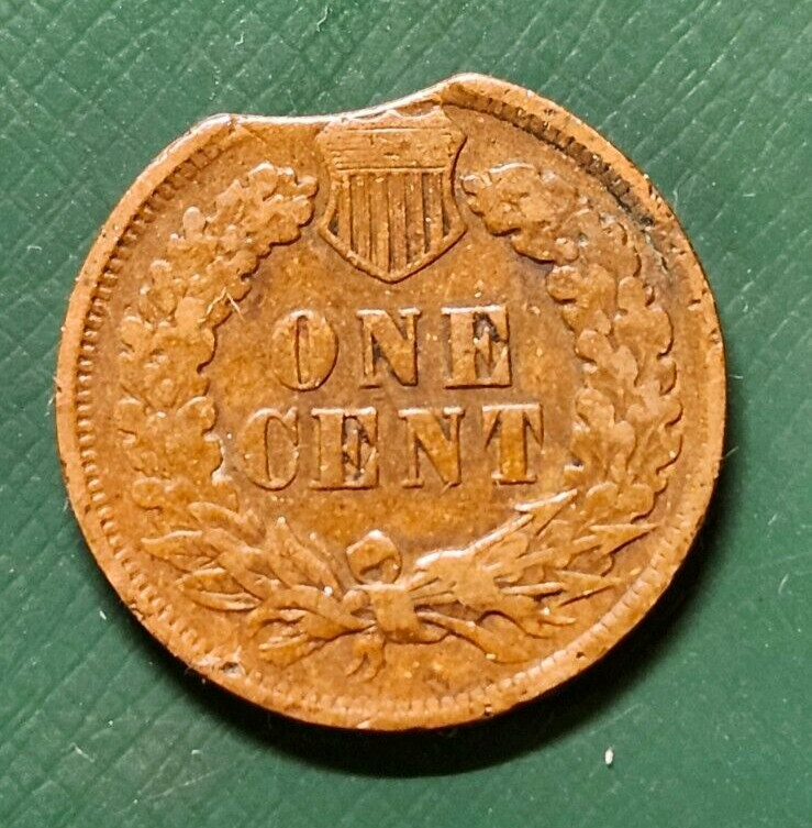 1902 Indian Head Cent - Clipped Planchet - Higher Grade - Original