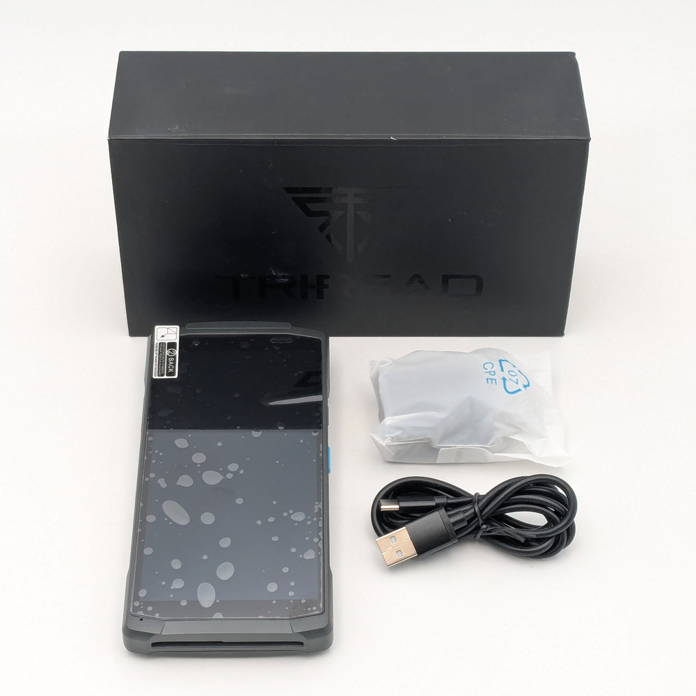 TriRead EMV All-in-One Card Reader 4.7" Screen in Black w/ USB-C (TRI-01)