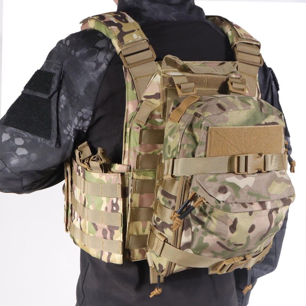 Hunting Tactical Hydration Pack Mini Back Panel Water Bag Nylon Vest Hose Molle