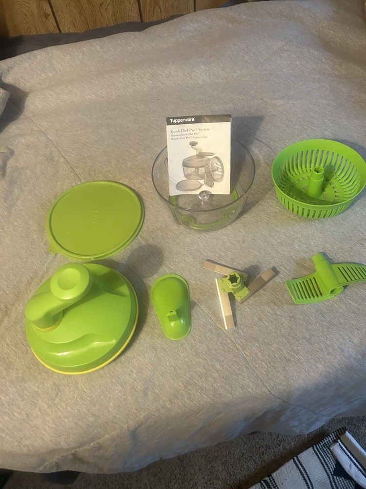 Tupperware Quick Chef Pro System Green Time Saver Chopper Blade New