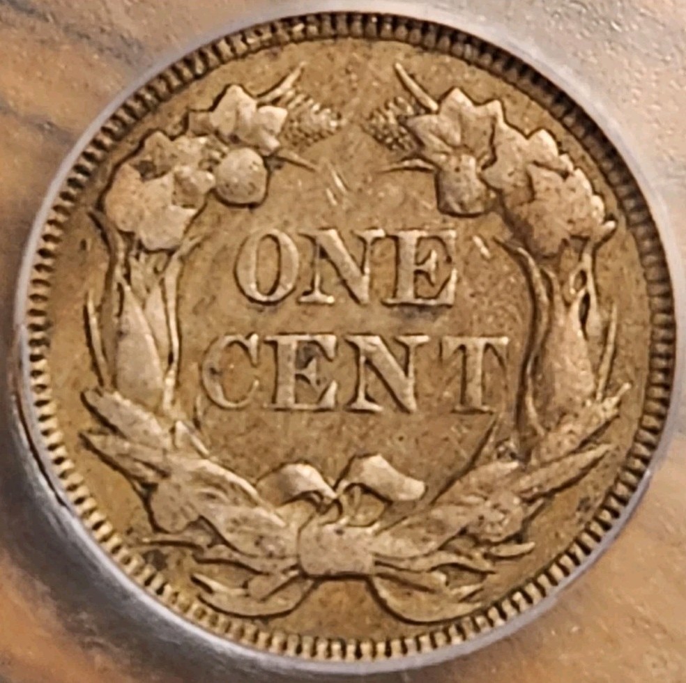 1857 Flying Eagle Cent ICG AU50 #3793