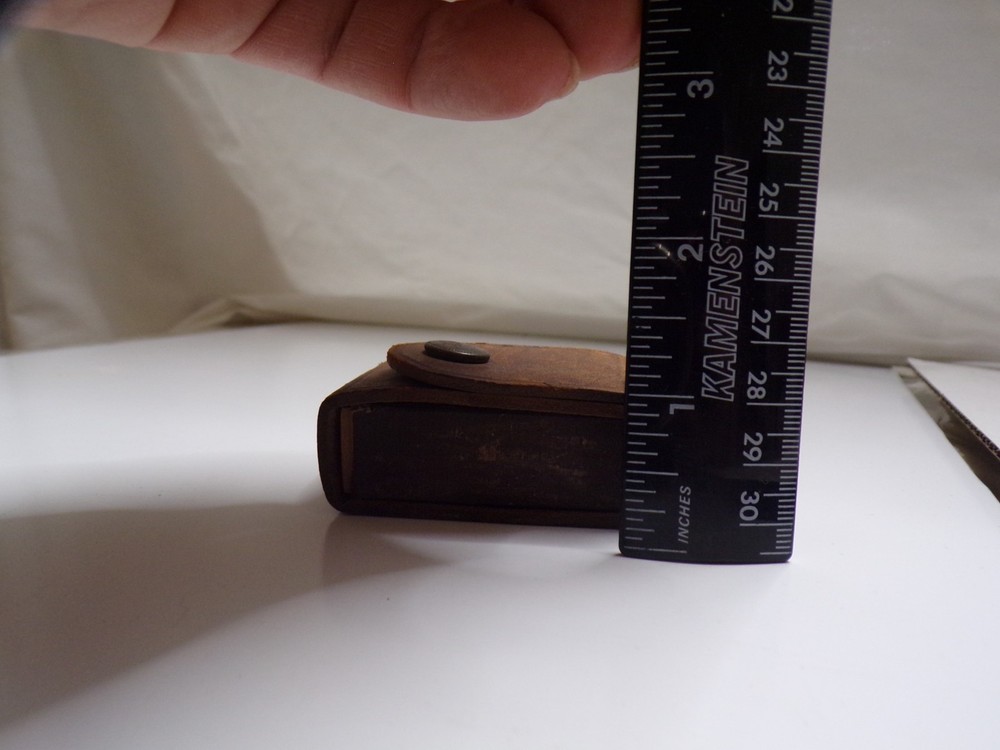 VTG Leather Matchbox Holder