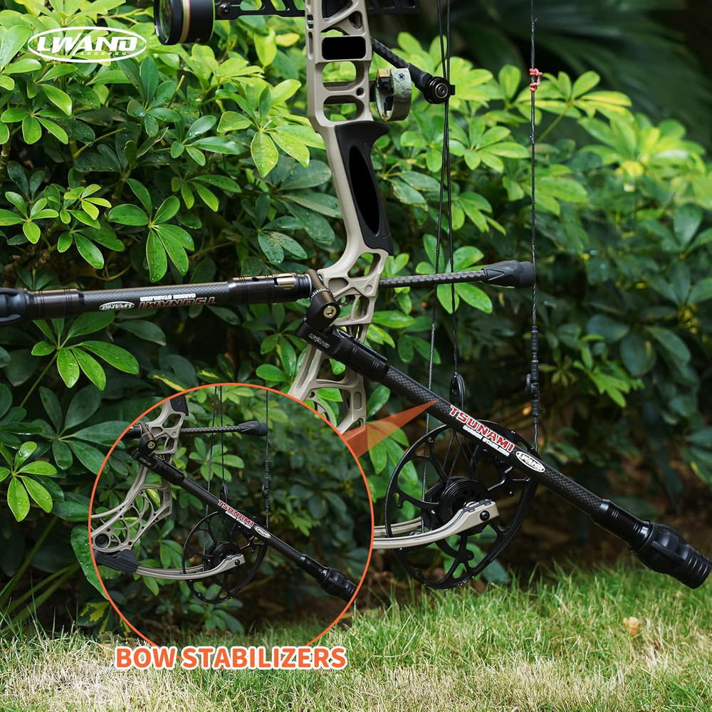 Archery Compound Bow Stabilizer Bar 6 8 10 12 Inch Adjustable Stabilizer for Vib