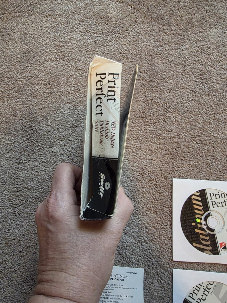 Print Perfect Platinum Swift Software Desktop Publishing 8 Discs Open Box