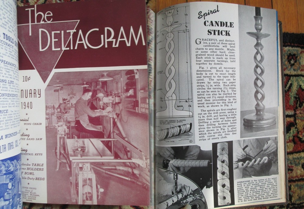 Oct 1939-March 1940 Deltagram +Practical Delta Tools Projects 11 Issues w/Plans