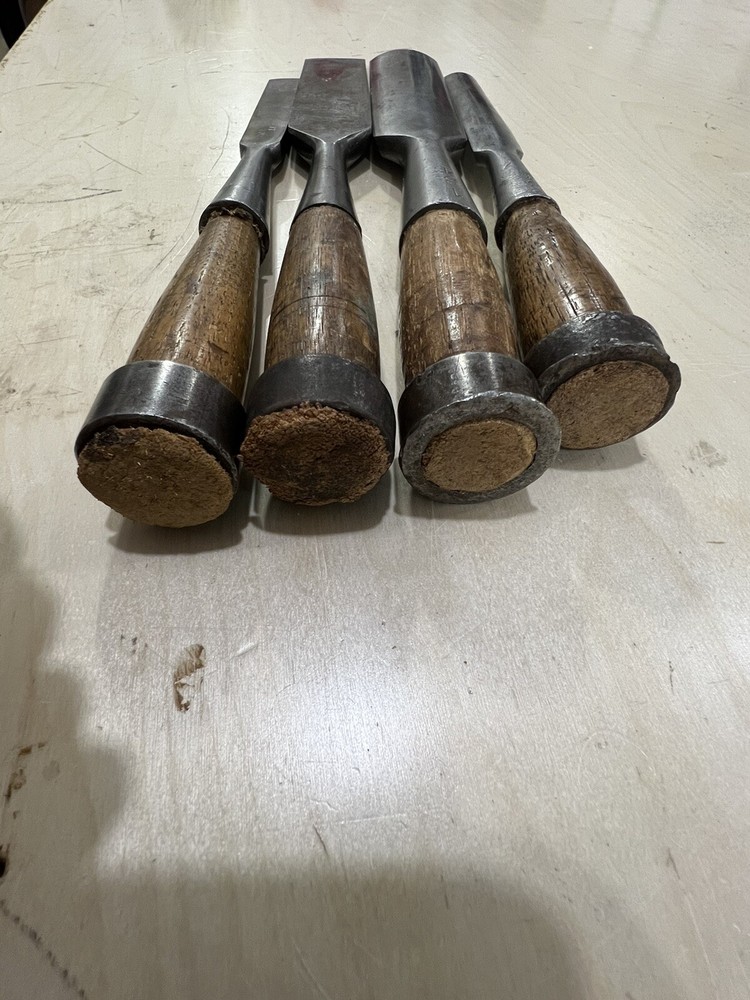 Vintage L. & I.J White Timber Frame Chisels