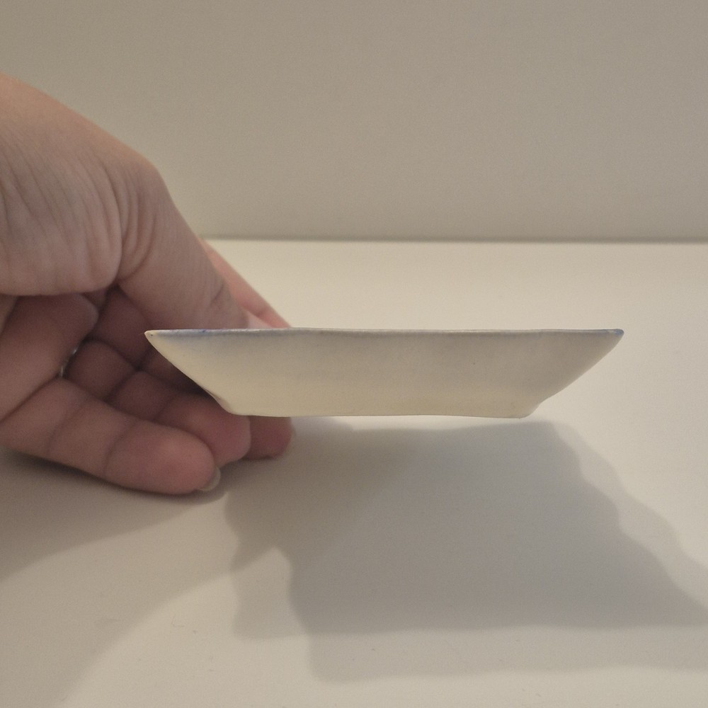 Ceramic Trinket dish "GWDC" Blue White