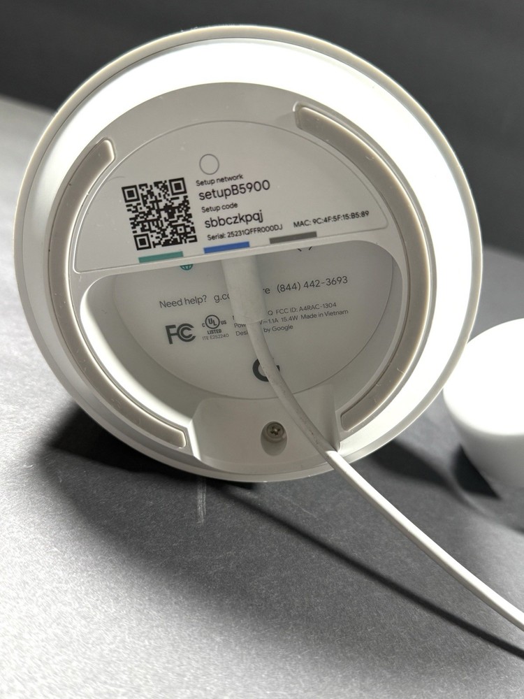 Google WiFi Mesh System Router & Extender Model: GJ2CQ - White (Single Unit)