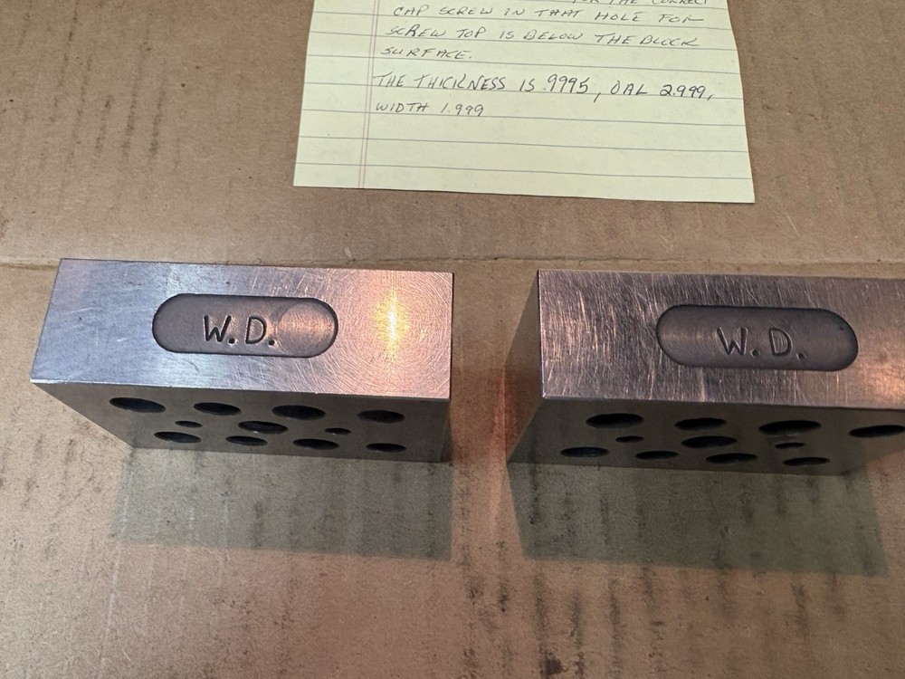 Toolmaker Produced Machining Tool Blocks