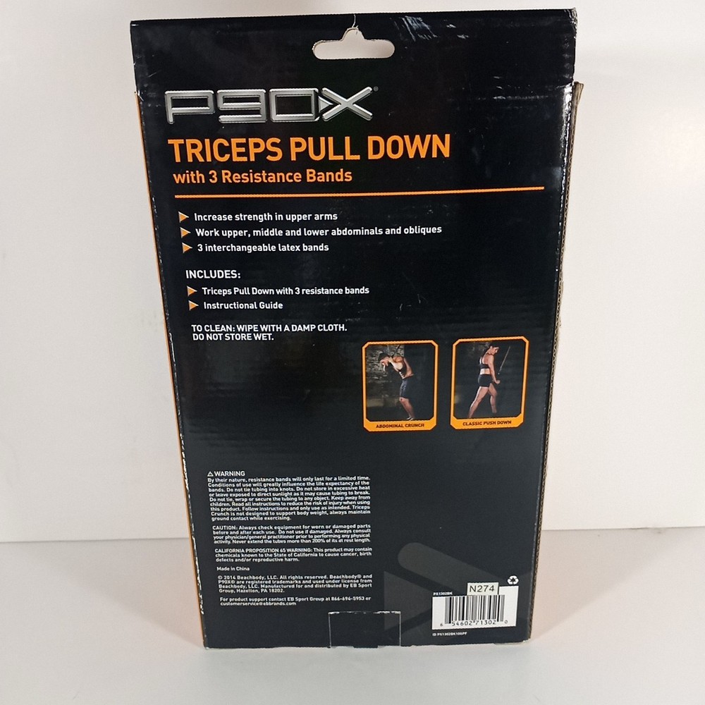 P90X Triceps Pull Down Resistance Bands Beachbody